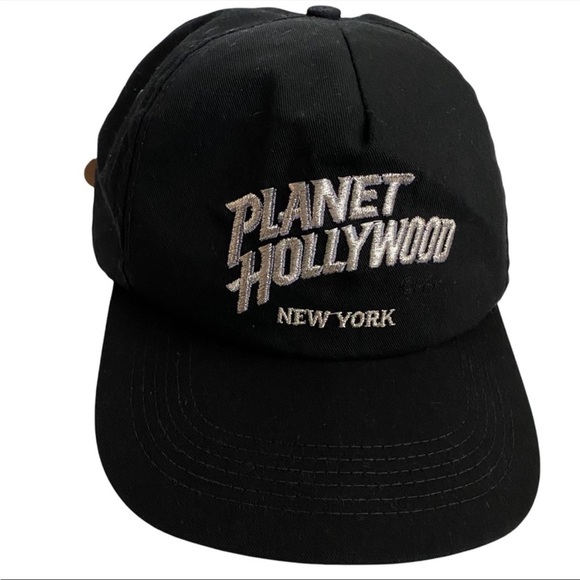 Planet Hollywood Other - Vintage Early 90’s Black Planet Hollywood New York Baseball Hat Original